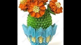 Cacti. Modular origami. Master Class.Кактусы. Модульное оригами. Мастер класс.
