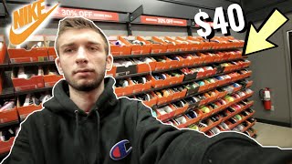 NIKE OUTLET STORE SNEAKER HUNTING! THEY had 3 YEAR OLD ?SHOES