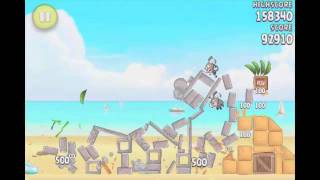 Angry Birds Rio Beach Volley 6-4 3-Star Walkthrough