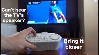 Can't hear the TV?  This Wireless Sony Speaker brings the sound to you