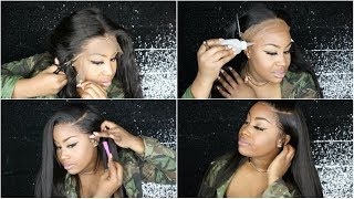 WATCH ME SLAY & INSTALL THIS WIG: CUTTING THE LACE, BABY HAIRS, WHO'S SNORING ETC. | FT. MARCHQUEEN