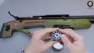 Пневматическая винтовка Jager SPR BullPup (6.35 мм, ламинат, зеленый, 470 мм) видео обзор