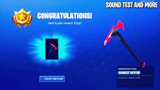 *NEW* Scarlet Scythe Pickaxe Gameplay And Sound (Fortnite Battle Royale)