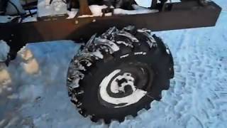 Обзор№2!!! Самодельный минитрактор!!! Начало"тюнинга"!!!