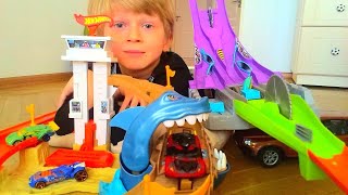 Дорога Акула Hot Wheels или Куда пропали Машинки? Открываем и Играем!