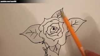 Wie zeichnet man eine rose