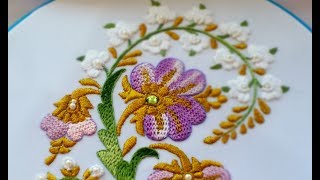 Hand EMBROIDERY :  Lace stitch |  Вышивка : ПЛЕТЕНИЕ ИГЛОЙ