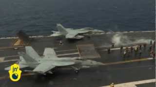 US, South Korea Hold Naval Drill in Yellow Sea: Aircraft Carrier USS George Washington in Drill