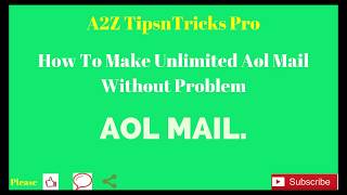 How To Make Unlimited Virtual USA Number Verified AOL Mail and all Problem  Solve