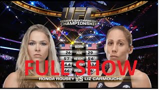 Ronda Rousey vs Liz Carmouche FULL SHOW - UFC 157