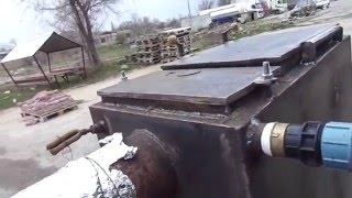 Шахтный Котел длительного горения 25 кВт на опилках ВСЕ от РОЗЖИГА до ЗАТУХАНИЯ. Видео   2/2