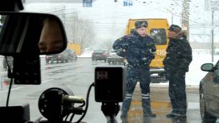 Задержание ДПС пешехода-нарушителя