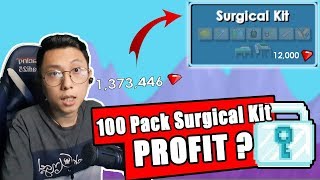100 Pack Surgical Kit -Test Profit Growtopia 2019