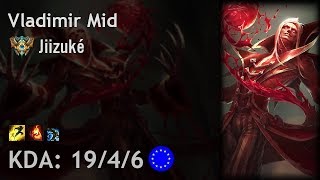 Vladimir Mid vs Cassiopeia - Jiizuké - EUW Challenger Patch 7.17