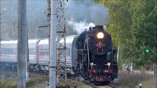 Паровоз Л-5248, станция Лахта. / Steam locomotive L-5248, Station Lakhta