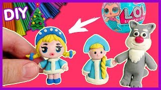 Лепим СНЕГУРОЧКУ из пластилина ?  Видео Лепка