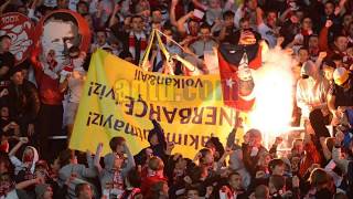 FENERBAHÇE vs Spartak Moscow Hooligans Fight in Istanbul,Paok and Moscow fans take a beating