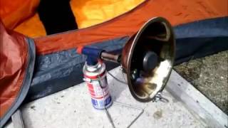 Самодельный газовый обогреватель в палатку