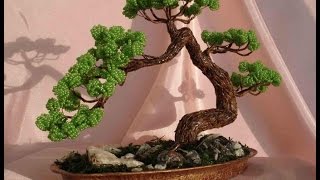 Деревья из бисера!!! Супер красиво!!! Поделки Подарки своими руками. Идеи рукоделия!
