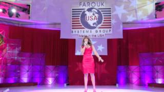 Glennis Grace live in Cancun National Anthem USA at Farouk Systems USA