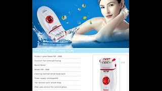 Kemei KM2668   эпилятор из Китая   распаковка, обзор и демонстрация работы