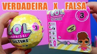 LOL Surprise LIL Sisters Serie 3 Falsa X Verdadeira. Quais são as diferenças? Tia Fla