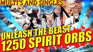 Bleach Brave Souls UNLEASH THE BEAST 1250 SPIRIT ORBS SUMMONS