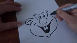 how to draw a smiley face