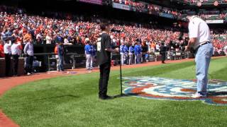 13 y.o. Davis Gestiehr sings Canadian & U.S. National Anthems at Orioles vs Blue Jays game 4.12.15