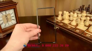 Чехол-бампер для Huawei P8 Lite черный металлический усиленный