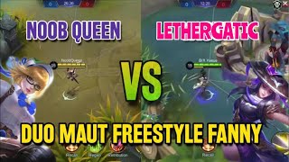 Lethergatic vs noobqueen  Fanny Montage Battle Freestyle and killing