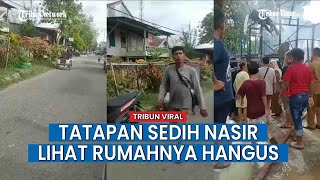 Video Viral Wajah Tukang Becak Tahan Tangis Lihat Rumahnya Hangus Terbakar