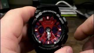 GA120B-1A Casio G-Shock Watch Review - Motorcycle - Black, Red, Purple