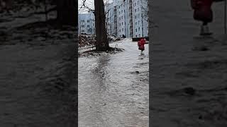 Ледяная дорога между Байконуром и Садовым в городе Чебоксары