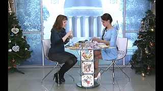 Рождественский подсвечник Часть1 Декупаж на стекле: видео мастер-класс Натальи Жуковой