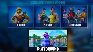 NEW FORTNITE 'Playground' 1v1 GAME MODE COMING SOON! (Fortnite Battle Royale)