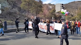 მოძრაობამ „საქართველოსთვის“ ივანიშვილის რეზიდენციასთან საპროტესტო აქცია გამართა - ვიდეო