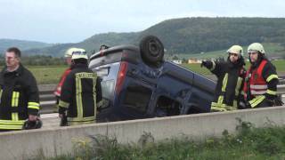 Krasser Autounfall auf der B 41 bei Bad Kreuznach 2011