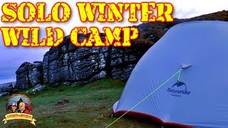 WET & WINDY SOLO DARTMOOR WILD CAMP & Winter Camping Tips Naturehike Cloud Up 2