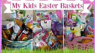 What's in My Kids Easter Baskets 2016 / Ages 12, 8 and 7