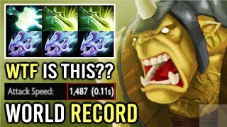 World Record 10 Hits Per Sec Max Attack Speed Alchemist Insane Build Fun Game Full Stack Farm Dota 2
