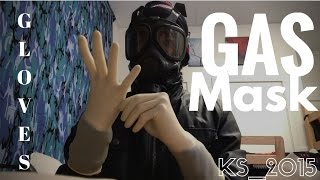 GAS MASK & SURGICAL GLOVES