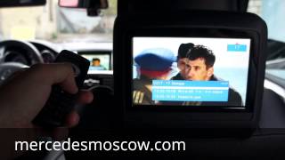 Автомобильный телевизор формата DVB-T2 с подключением к задним мониторам для Mercedes GL/ML 63 AMG