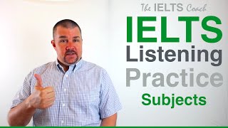 IELTS Listening Practice - Spelling Test - Subjects