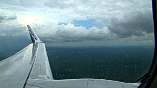 Westjet Landing in Cancun Mexico