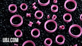 Kaos Bubble Gum Pink Silicone Skin Eyelets (10G - 1 Inch) | UrbanBodyJewelry.com