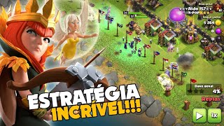 ESTRATÉGIA INCRÍVEL DE BRUXA PARA CV9 NO CLASH OF CLANS!!!