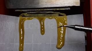 Простой  способ производства вакса (wax), янтарь , росин, rosin, BHO с помощью пресса.