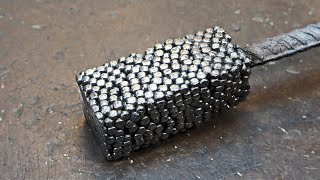 Damascus steel from Balls from the bearing.
