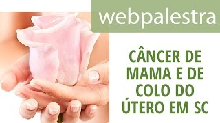 Webpalestra - Situação do câncer de mama e de colo do útero em SC